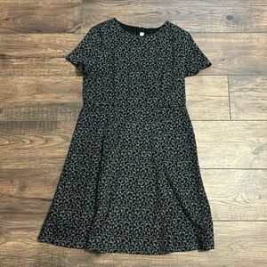 Damask print dress